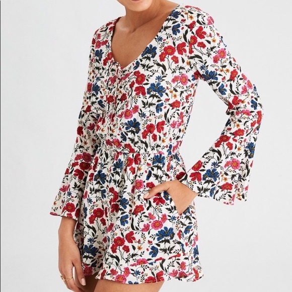 ae floral jumpsuit